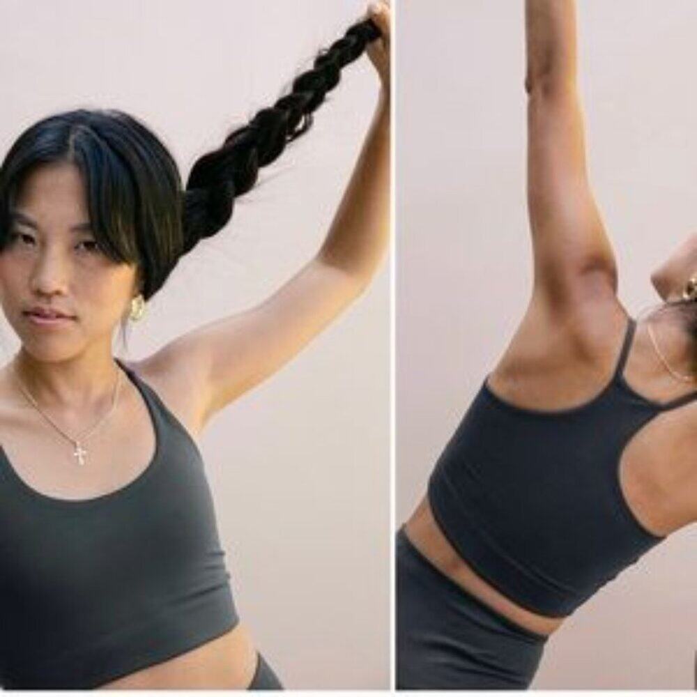 Girlfriend Collective Black FLOAT Cleo Sports Bra 1009 Size XS